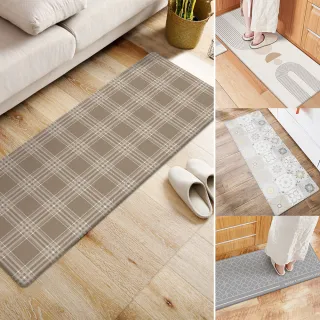 【半島良品】買一送一/防油防水減壓皮革廚房地墊120x45(多款選 台灣環保印刷)