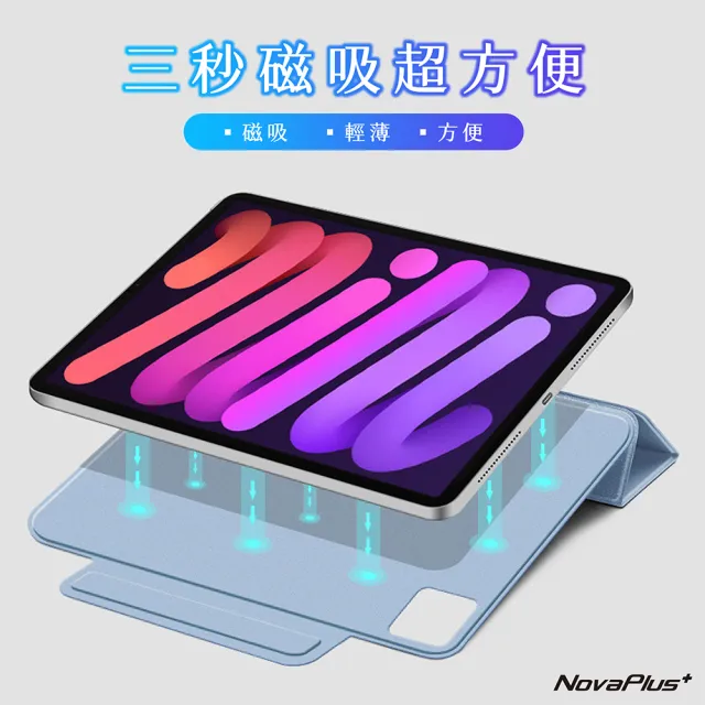 【NovaPlus】Apple iPad mini-8.3吋 新款LOCK系列超薄搭扣版磁吸保護套(LOCK系列超薄搭扣版)