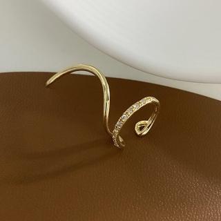 【NDM 南大門】約定 不對稱耳骨夾式耳環無耳洞耳扣耳夾耳窩夾(1個入)