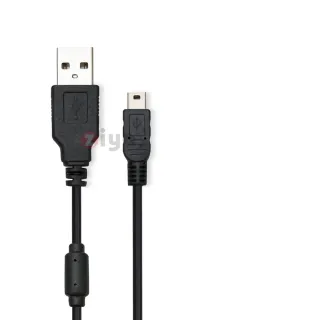 【ZIYA】USB-A母 轉 Mini USB公 300cm  消磁傳輸線轉接線(輕巧款)