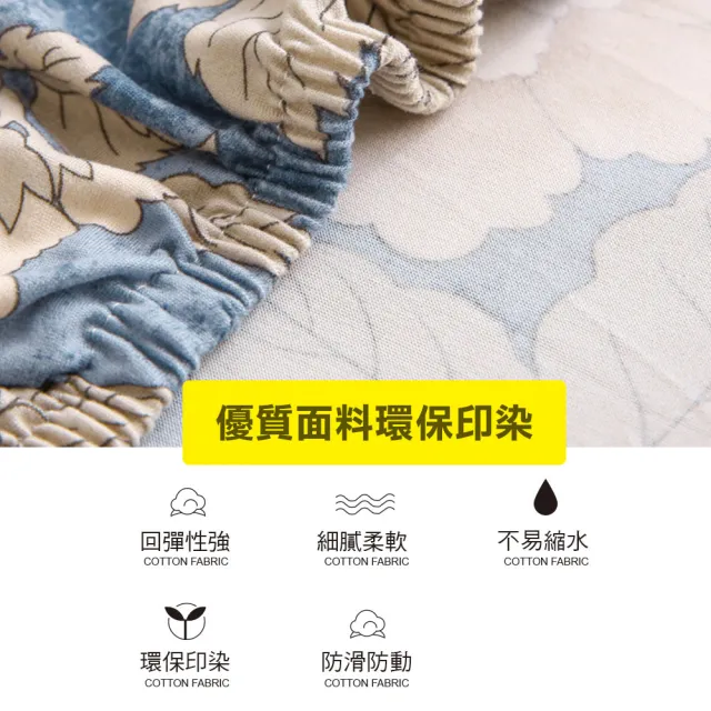 【Osun】2入組家用酒店餐廳風格印花彈性全包椅子套餐椅套(特惠價CE472A)