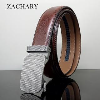 【ZACHARY】全牛皮時尚自動皮帶(CY8925棕)