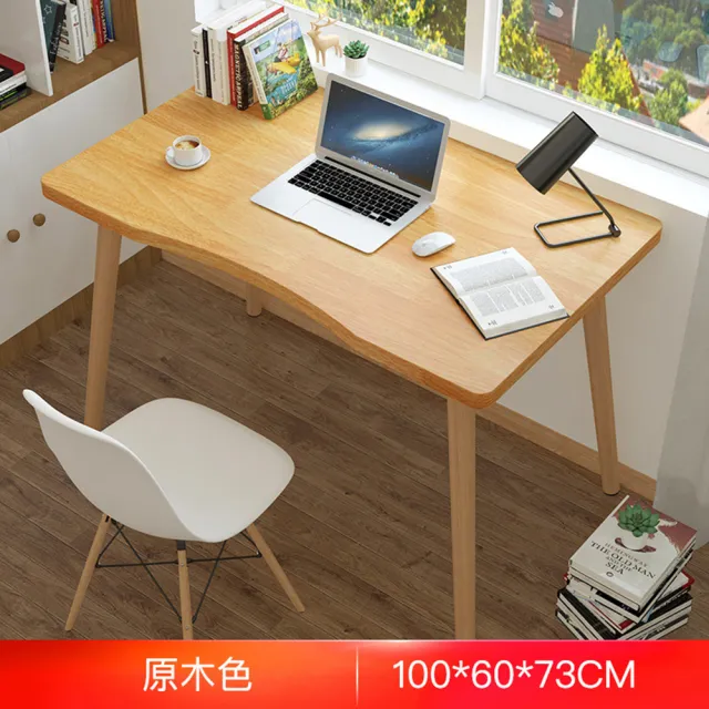 【HappyLife】簡易弧形電腦桌 100公分 Y10964(工作桌 書桌 化妝台 梳妝台 桌子 辦公桌 木頭桌子 餐桌)
