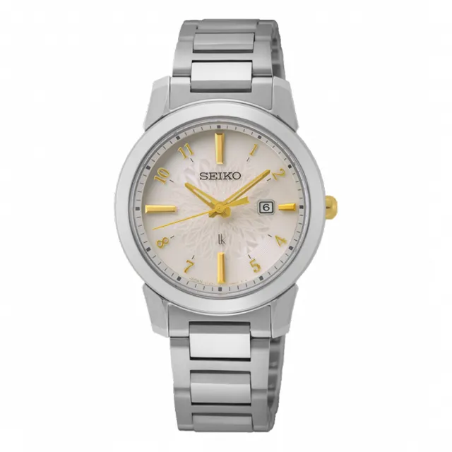 【SEIKO 精工】LUKIA 限量女主角藍寶石水晶太陽能女錶31mm SK037(V137-0DK0KS/SUT413J1)