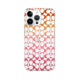 【COACH】iPhone 14 精品手機殼 粉紅經典大C(iPhone16 e/iPhone13可共用)