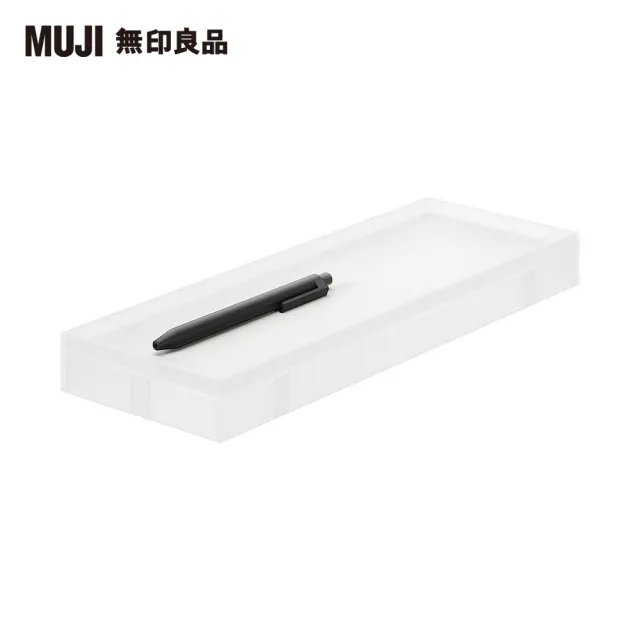 【MUJI 無印良品】聚丙烯檔案盒用蓋/可裝置輪子//寬10cm用/透明