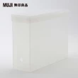 【MUJI 無印良品】聚丙烯檔案盒用蓋/可裝置輪子//寬10cm用/透明