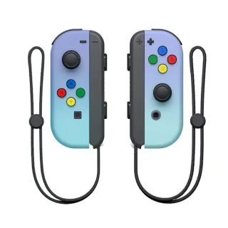 【Bteam】Switch 副廠 Duo-Con 夢幻系紫青 JoyCon 遊戲控制器