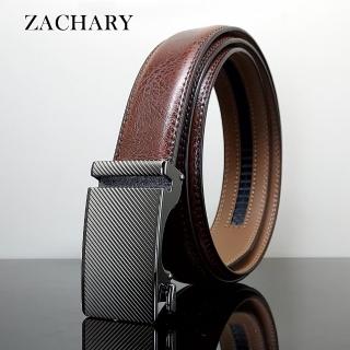 【ZACHARY】全牛皮時尚自動皮帶(CY8919棕)