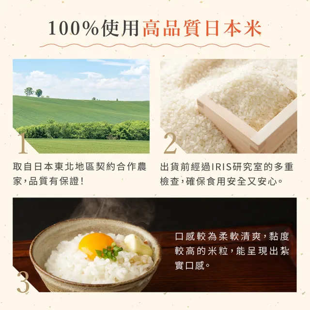 【IRIS】日本直送即食糯麥白飯 150g×3盒裝