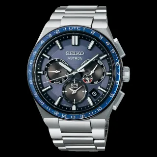 【SEIKO 精工】ASTRON 廣告款 GPS衛星定位雙時區鈦金屬手錶(SSH109J1 / 5X53-0BR0B)