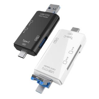 【DoLiYa】六合一讀卡機(適用USB+Type-C+Micro USB 介面)