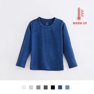 【KWarm】臺灣製極暖科技升溫發熱衣 男素面圓領(男裝發熱衣 臺灣紡織所檢測升溫達13度+ 輕薄蓄熱保暖)