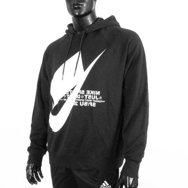 【NIKE 耐吉】AS M NSW Hoodie PO SB 男 連帽上衣 帽T 寬鬆 微刷毛 黑(CJ5049-010)