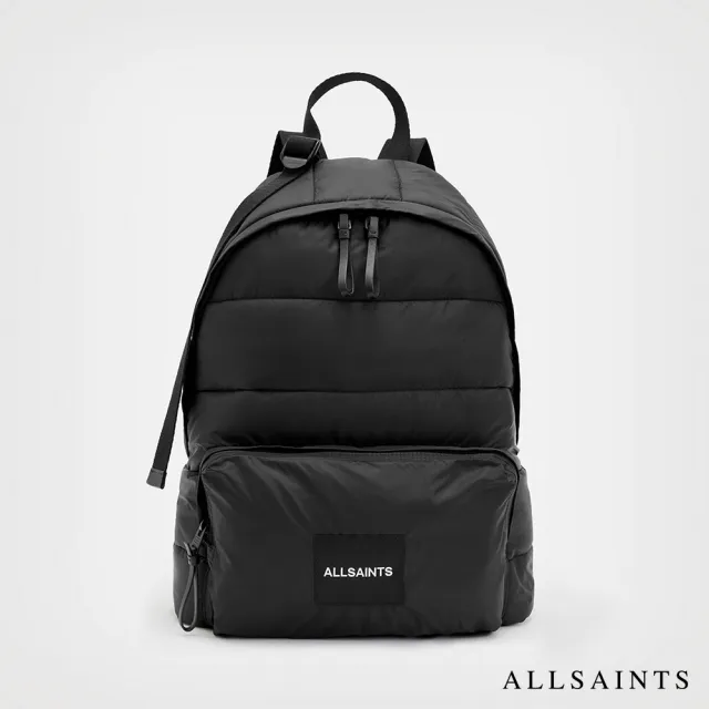 【ALLSAINTS】ZONE 衍縫尼龍後背包-黑 MB539X