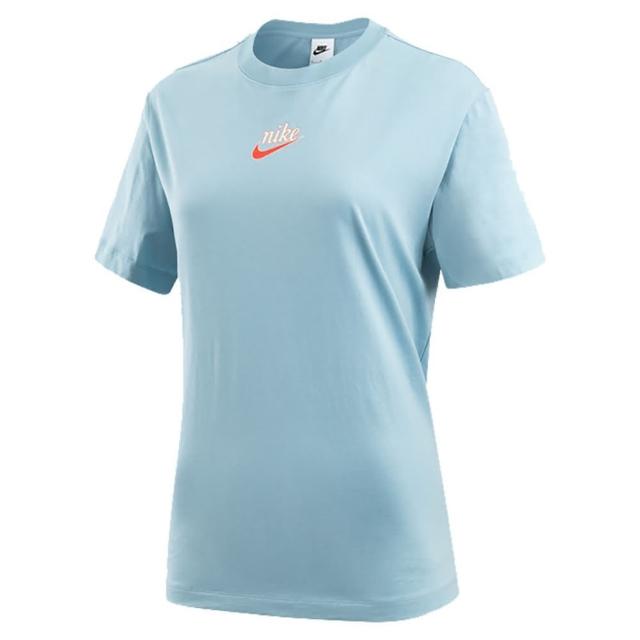 【NIKE 耐吉】上衣 女款 短袖上衣 運動 AS W NSW ESSNTL S/S TOP BF 藍 DV3204-494