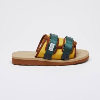 【SUICOKE】MOTO-CAB OG-056CAB 黃綠棕 魔鬼氈 抗菌鞋床 輕量 薄款 拖鞋 SK22056CABYBR