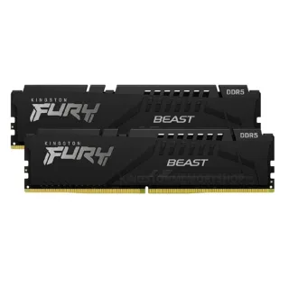 【Kingston 金士頓】FURY Beast Black 獸獵者 DDR5-6000 16G*2 桌上型超頻記憶體(KF560C36BBEK2-32)
