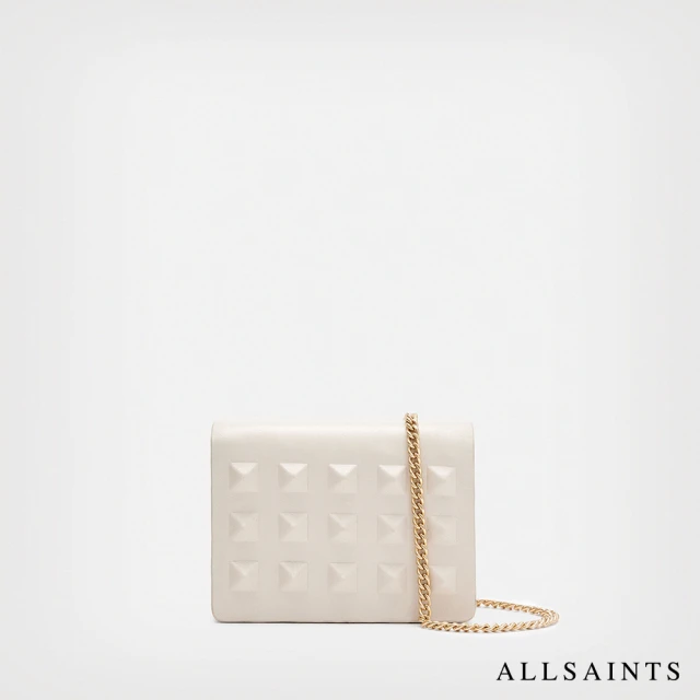 ALLSAINTS EZRA 鉚釘羊皮斜背包折扣推薦