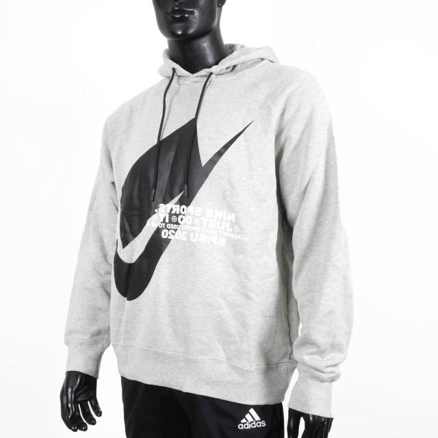 【NIKE 耐吉】AS M NSW Hoodie PO SB 男 連帽上衣 帽T 寬鬆 微刷毛 灰(CJ5049-050)