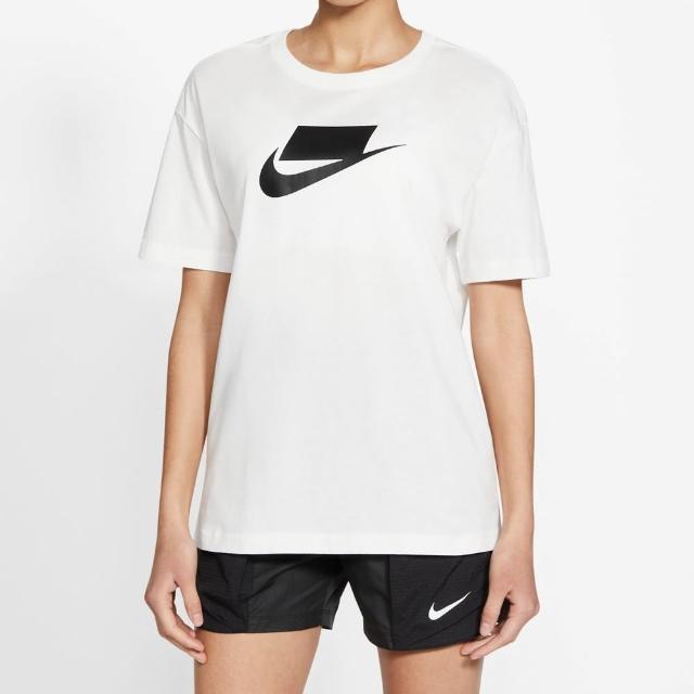 【NIKE 耐吉】上衣 女款 短袖上衣 運動 AS W NSW ESSNTL TEE BOY FUTURA 白DB9828-100