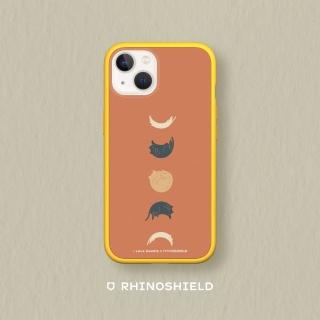 【RHINOSHIELD 犀牛盾】iPhone X/Xs/XR/Max系列 Mod NX手機殼/I Love Doodle-貓咪月象-橘(I Love Doodle)