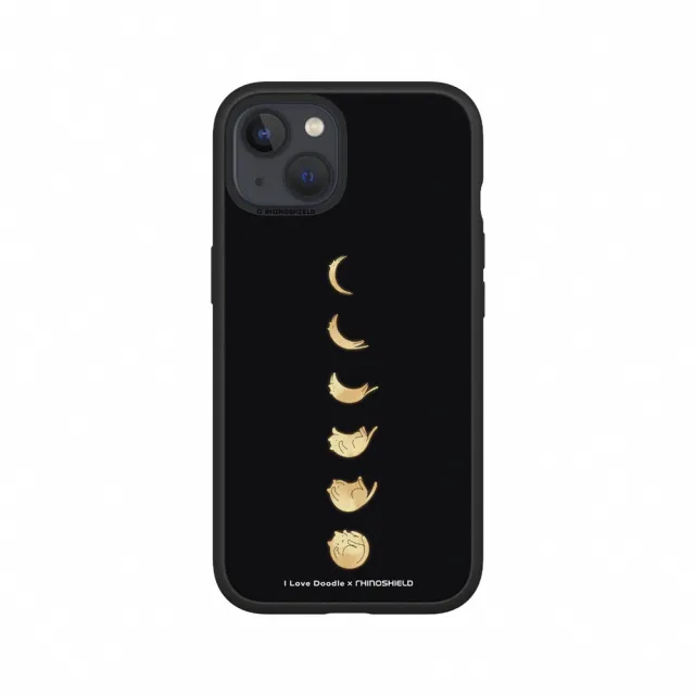 【RHINOSHIELD 犀牛盾】iPhone SE3/SE2/8/7系列 Mod NX手機殼/I Love Doodle-貓咪月象-黑(I Love Doodle)