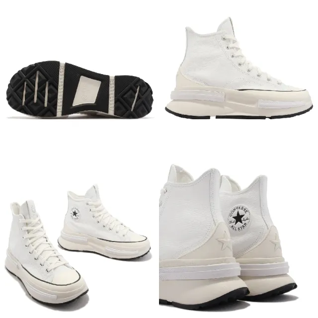 【CONVERSE】休閒鞋 Run Star Legacy CX 男鞋 女鞋 白 奶油底 厚底 增高 帆布鞋(A05111C)