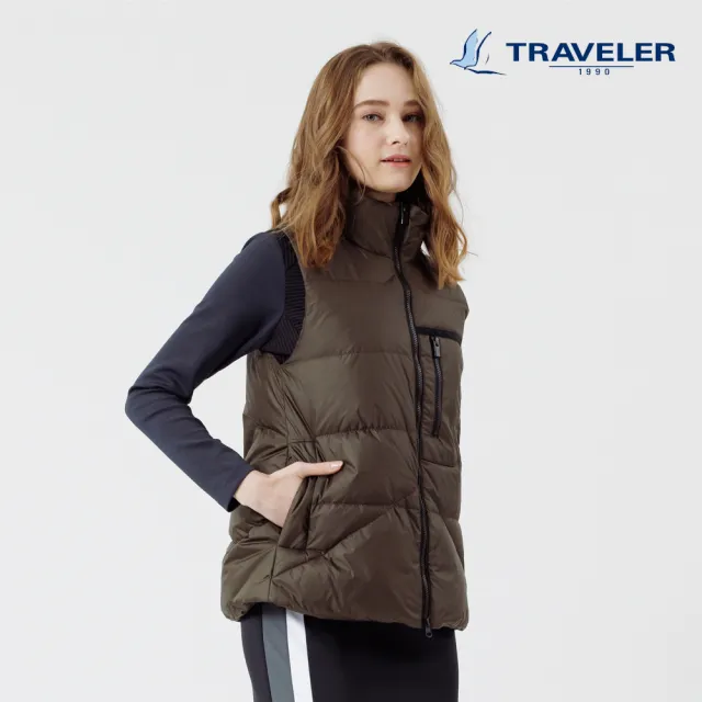 【TRAVELER 旅行者】女款潑水羽絨背心_222TR302(防潑水/羽絨背心)