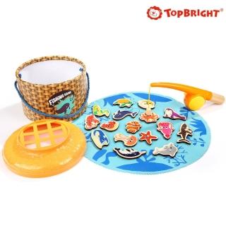 【芬蘭Top Bright】快樂海洋釣魚組30件組(木質木頭玩具/手眼協調/釣魚玩具)