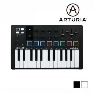 【Arturia】MiniLab 3 25鍵 MIDI鍵盤 黑/白款(原廠公司貨 商品保固有保障)