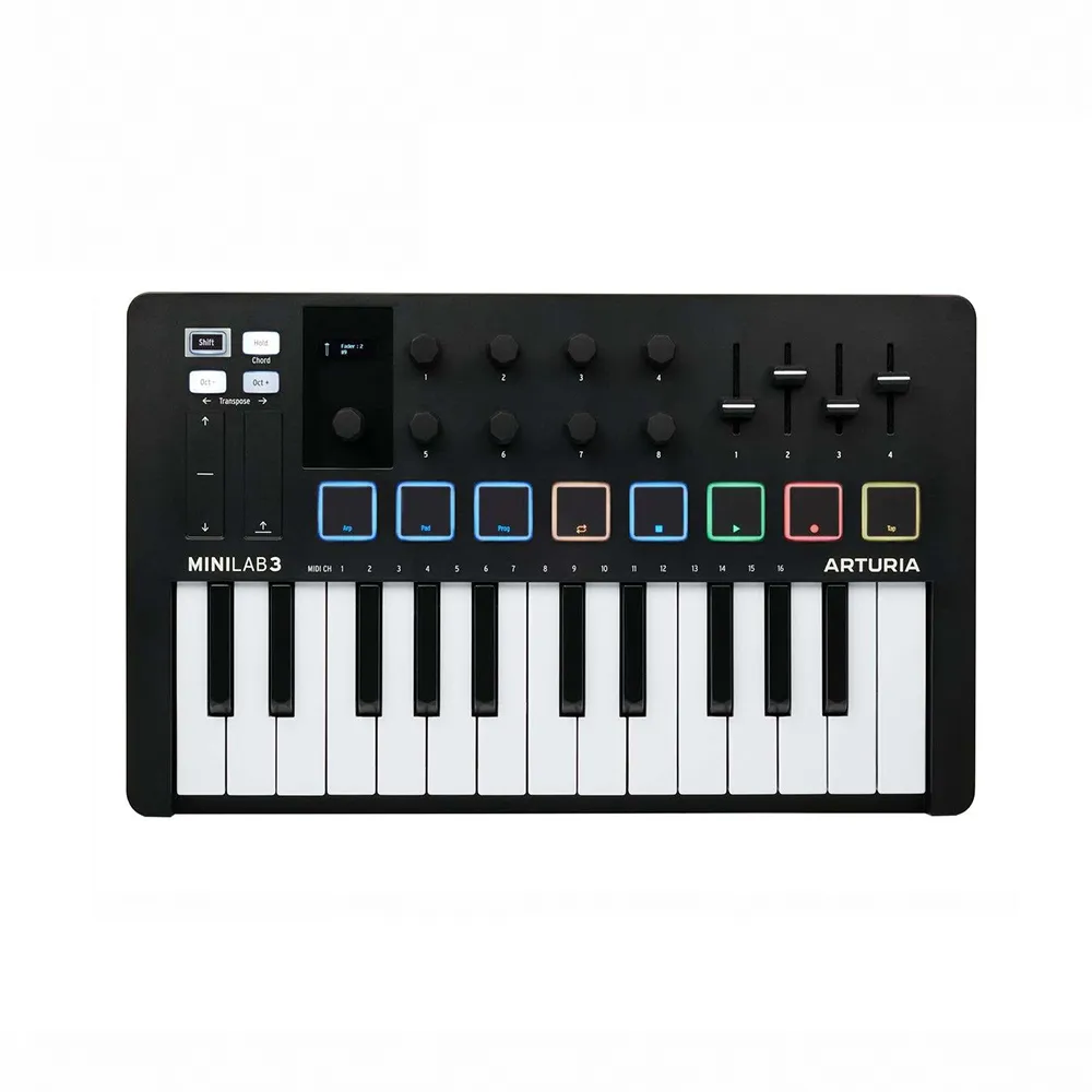 【Arturia】MiniLab 3 25鍵 MIDI鍵盤 黑/白款(原廠公司貨 商品保固有保障)