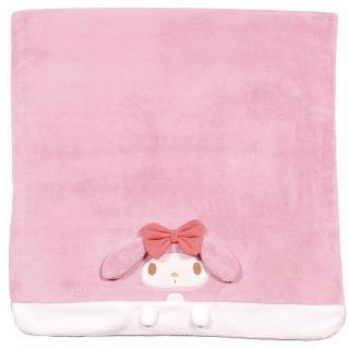 【小禮堂】美樂蒂 造型吸水速乾浴巾 60x120cm - 粉白大臉款(平輸品)
