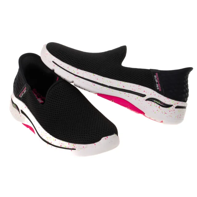 【SKECHERS】女 健走系列 瞬穿舒適科技 GO WALK ARCH FIT(124888BKHP)