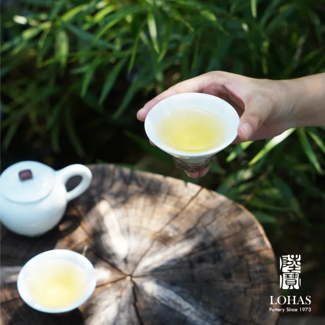 【LohasPottery 陸寶】居山水自在茶組 青瓷冰裂(一壺兩杯 自然山水 文人風雅)