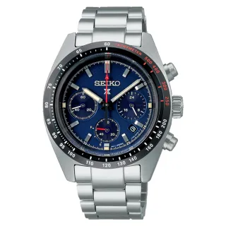 【SEIKO 精工】PROSPEX SPEEDTIMER 熊貓三眼太陽能計時錶-39mm 母親節(V192-0AF0B SSC815P1)