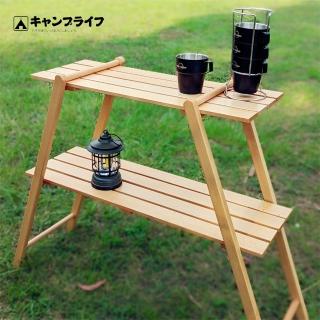 【May Shop】原木 多功能戶外露營 掛鍋架 置物架折疊便攜三腳架