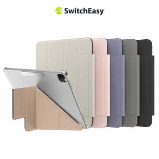 【SwitchEasy 魚骨牌】2024 iPad Air 13吋 Origami Nude 多角度透明保護殼(支援2022 Pro 12.9)