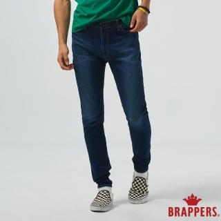 【BRAPPERS】男款 中腰超彈窄管褲(深藍)