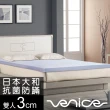 【Venice】日本防蹣抗菌3cm全記憶床墊(雙人5尺-速)