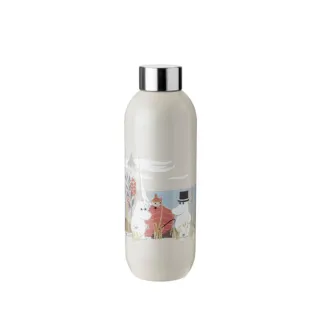 【IUSE】丹麥 Stelton Moomin Keep Cool隨身瓶/沙色/750ml(北歐/保溫瓶/保冷/嚕嚕米)