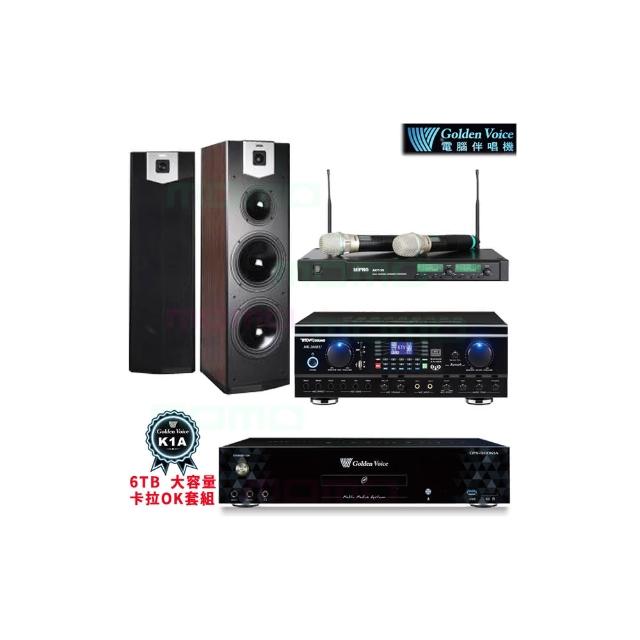 【金嗓】CPX-900 K1A+TDF HK-260RU+ACT-35B+SK-800V(6TB點歌機+綜合擴大機+無線麥克風+落地式喇叭)