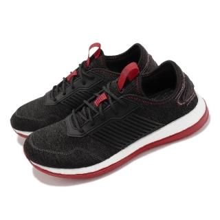 【adidas 愛迪達】慢跑鞋 ZG Boost 男鞋 黑 紅 兔飛猛進 新年 運動鞋 愛迪達(IE4225)