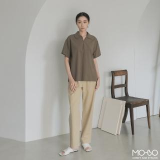 【MO-BO】法式前開釦領片上衣(上衣)