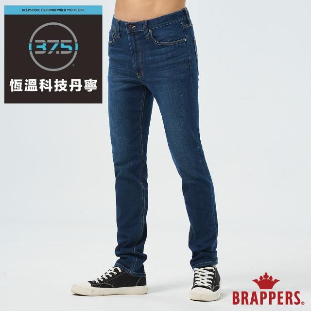 【BRAPPERS】男款 中腰微彈直筒褲(深藍)