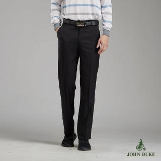 【JOHN DUKE 約翰公爵】經典直條紋平面西裝褲 藍色(70-2B9709)
