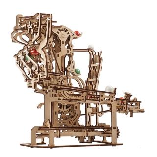 【Ugears】瘋狂彈珠台1號 - 鏈式升降系統