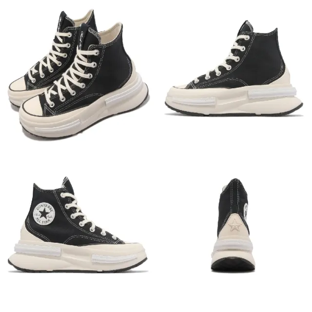 【CONVERSE】休閒鞋 Run Star Legacy CX 男鞋 女鞋 黑 奶油白 高筒 帆布 厚底 增高(A00869C)