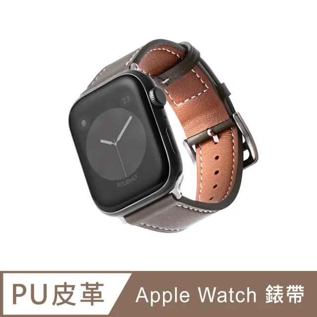 【B. leather】Apple Watch 錶帶 Ultra 2/Ultra 質感美學皮革錶帶 適用蘋果手錶(灰褐)