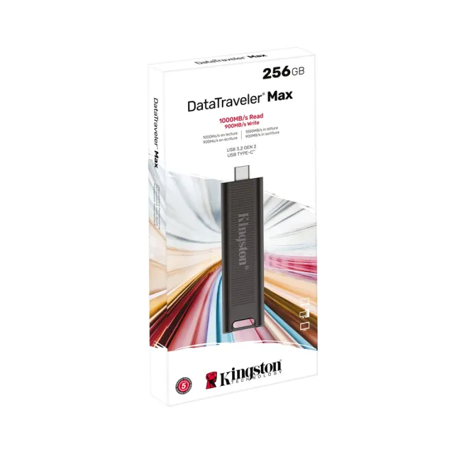 【Kingston 金士頓】256GB DataTraveler MAX Type-C USB3.2 Gen2 隨身碟(平輸 DTMAX/256GB)